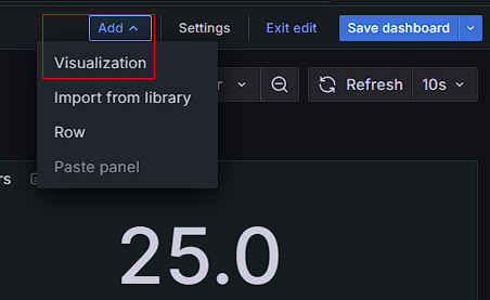 Кнопка «Visualization»